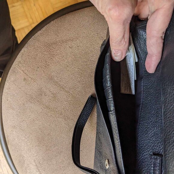 DANIER BLACK LEATHER WALLET - Picture 6 of 6